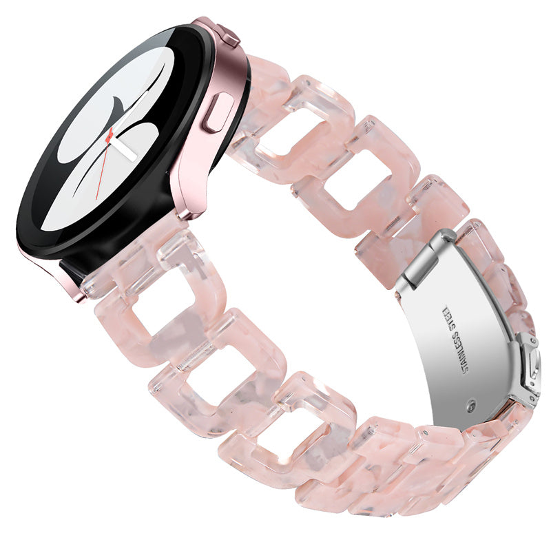 For Samsung Galaxy Watch4 Active 40mm 44mm Watch4 Classic 42mm 46mm Watch 5 40mm 44mm Resin Watchband Stainless Steel Buckle D Shape Strap For Samsung Galaxy Watch4 Active 40mm 44mm Watch4 Classic 42mm 46mm Watch 5 40mm 44mm Resin Watchband Stainless Steel Buckle D Shape Strap